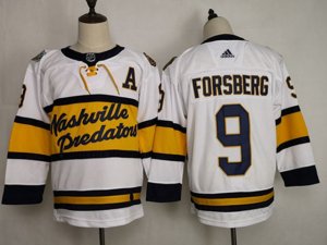 Nashville Predators #9 Filip Forsberg White 2020 Winter Classic Jersey