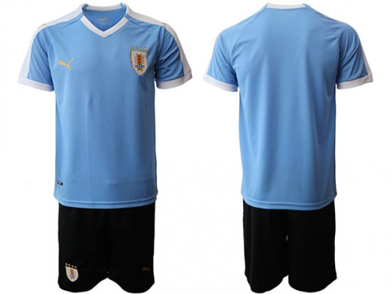 National Uruguay Custom #00 Home Light Blue 2019/20 Soccer Jersey