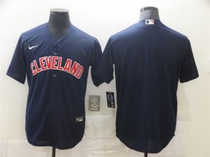 Cleveland Indians Blank Navy Alternate Cool Base Team Jersey