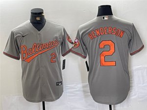 Baltimore Orioles #2 Gunnar Henderson Gray Limited Jersey