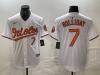 Baltimore Orioles #7 Jackson Holliday White Limited Jersey