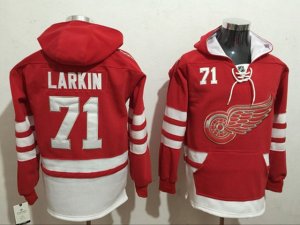 Detroit Red Wings #71 Dylan Larkin Red Hoodie