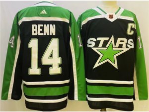 Dallas Stars #14 Jamie Benn Black 2022/23 Reverse Retro Jersey