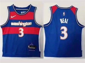 Washington Wizards #3 Bradley Beal 2021-22 Blue City Edition Swingman Jersey