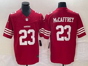 San Francisco 49ers #23 Christian McCaffrey Red Vapor Limited Jersey