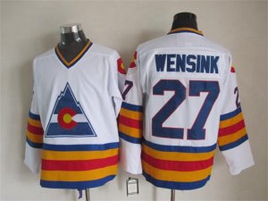 Colorado Avalanche #27 John Wensink 1980 CCM Vintage White Jersey