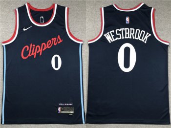 Los Angeles Clippers #0 Russell Westbrook 2024-25 Navy Swingman Jersey