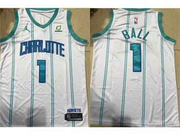 Youth Charlotte Hornets #1 LaMelo Ball White Swingman Jersey