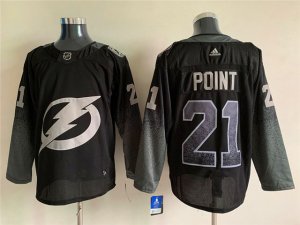 Tampa Bay Lightning #21 Brayden Point Alternate Black Jersey