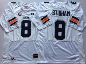 NCAA Auburn Tigers #8 Jarrett Stidham White College Football Jersey