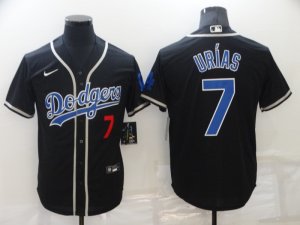 Los Angeles Dodgers #7 Julio Urias Black Fashion Cool Base Jersey