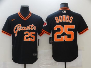 San Francisco Giants #25 Barry Bonds Vintage Black Jersey