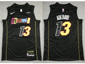 Miami Heat #13 Bam Adebayo 2021-22 Black City Edition Swingman Jersey