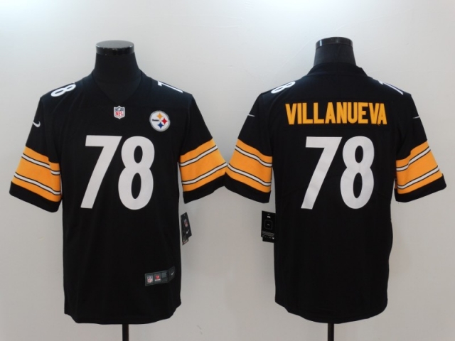 Pittsburgh Steelers #78 Alejandro Villanueva Black Vapor Limited Jersey - Click Image to Close