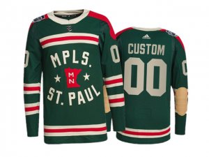 Minnesota Wild #00 Green 2022 Winter Classic Custom Jersey