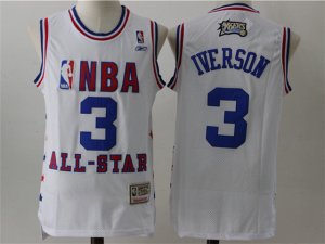 2003 NBA All-Star Game Eastern Conference #3 Allen Iverson White Hardwood Classic Jersey