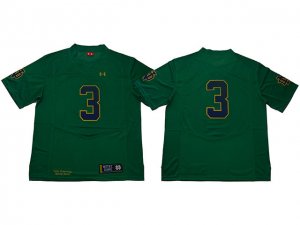 NCAA Notre Dame Fighting Irish #3 Green College Football Jersey