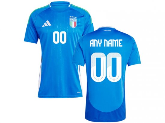 National Italy #00 Home Blue 2024/25 Soccer Custom Jersey