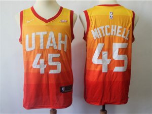 Utah Jazz #45 Donovan Mitchell Multi Color City Edition Swingman Jersey