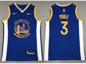 Golden State Warriors #3 Jordan Poole Blue Swingman Jersey