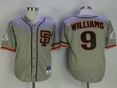 San Francisco Giants #9 Matt Williams 1989 Throwback Gray Jersey