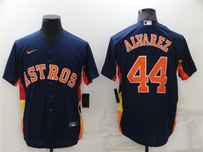 Houston Astros #44 Yordan Alvarez Navy Cool Base Jersey