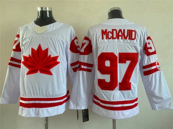 2022 Winter Olympics Team Canada #97 Connor McDavid White Hockey Jersey