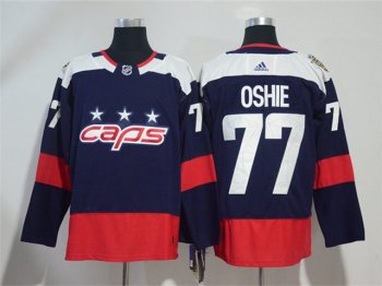 Washington Capitals #77 T.J. Oshie Navy 2018 NHL Stadium Series Jersey