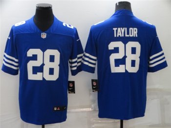 Youth Indianapolis Colts #28 Jonathan Taylor Blue Vapor Limited Jersey