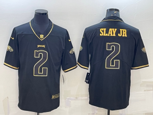 Philadelphia Eagles #2 Darius Slay Jr Black Gold Vapor Limited Jersey