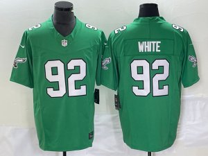 Philadelphia Eagles #92 Reggie White Kelly Green Vapor F.U.S.E. Limited Jersey