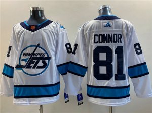 Winnipeg Jets #81 Kyle Connor White 2022/23 Reverse Retro Jersey