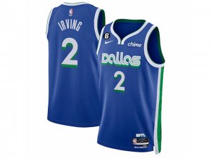 Dallas Mavericks #2 Kyrie Irving 2022-23 Blue City Edition Swingman Jersey