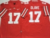 NCAA Ohio State Buckeyes #17 Chris Olave Red College Football Jersey