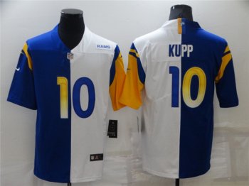 Los Angeles Rams #10 Cooper Kupp Split Royal/White Vapor Limited Jersey