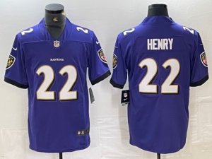 Baltimore Ravens #22 Derrick Henry Purple Vapor Limited Jersey