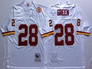 Washington Redskins #28 Darrell Green Throwback White Jersey