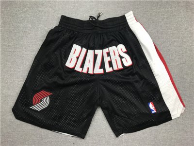 Portland Trail Blazers Just Don Black Basketball Shorts