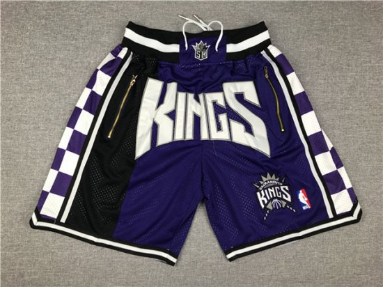 Sacramento Kings Just Don Purple Basketball Shorts