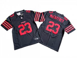 San Francisco 49ers #23 Christian McCaffrey Black Vapor F.U.S.E. Limited Jersey