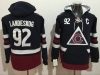 Colorado Avalanche #92 Gabriel Landeskog Blue One Front Pocket Hoodie Jersey