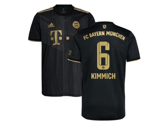 Club Bayern Munich #6 Kimmich Away Black 2021/22 Soccer Jersey - Click Image to Close