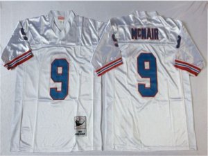 Houston oilers #9 Steve McNair Throwback White Jersey