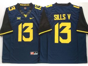 NCAA West Virginia Mountaineers #13 David Sills V Navy College Football Jersey