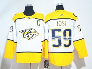 Nashville Predators #59 Roman Josi White Jersey