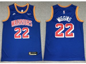 Golden State Warriors #22 Andrew Wiggins 2021-22 Blue Classic Edition Swingman Jersey