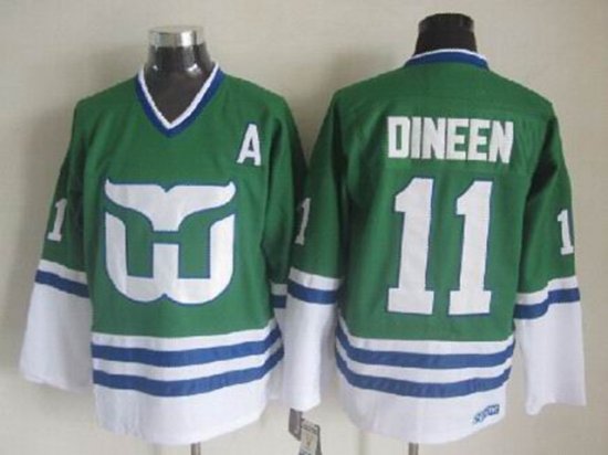 Hartford Whalers #11 Kevin Dineen 1989 Vintage CCM Green Jersey