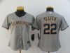 Women's Milwaukee Brewers #22 Christian Yelich Gary Cool Base Jersey