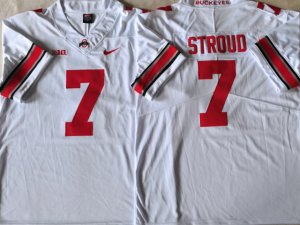 NCAA Ohio State Buckeyes #7 C.J. Stroud White College Football Jersey