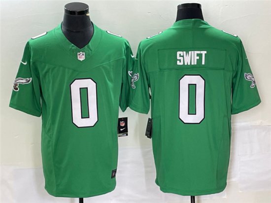 Philadelphia Eagles #0 D'Andre Swift Kelly Green Vapor F.U.S.E. Limited Jersey